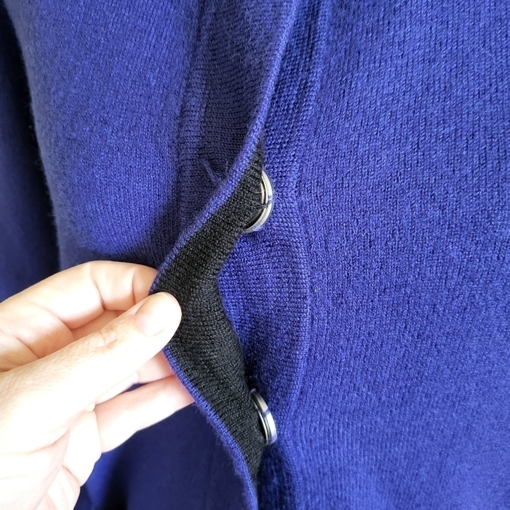 Chico's Wool Car Duster Coat High neck - Picture 4 of 5